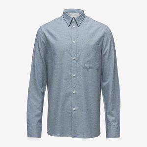 Filippa K. Heath Tweed Button Shirt Aquatic Me